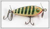 Vintage Eger White With Green Stripes Dillinger Lure