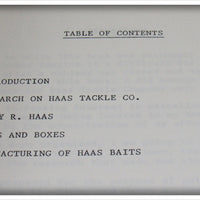 Haas Tackle Co Reference Book By Al Dement