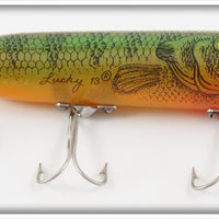 Vintage Heddon Natural Sunfish Lucky 13 Lure 2500 NSN