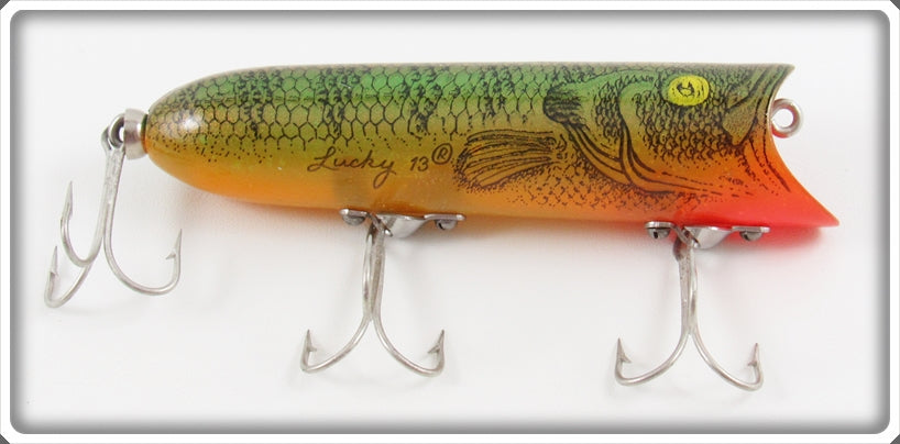 Vintage Heddon Natural Sunfish Lucky 13 Lure 2500 NSN