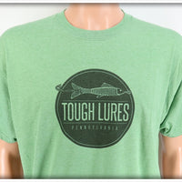 Black Tough Lures Logo Leafy Green T-Shirt