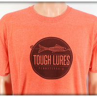 Black Tough Lures Logo Lava Red T-Shirt