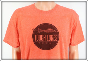 Black Tough Lures Logo Lava Red T-Shirt