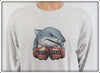 Tough Lures Boxing Shark Ash Gray Long Sleeve Shirt