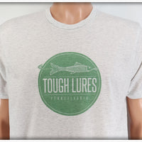 Green Tough Lures Logo Light Granite T-Shirt