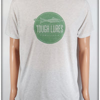 Green Tough Lures Logo Light Granite T-Shirt