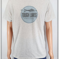 Blue & Black Tough Lures Logo Light Granite T-Shirt