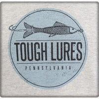 Blue & Black Tough Lures Logo Ash Gray Pullover Hoodie