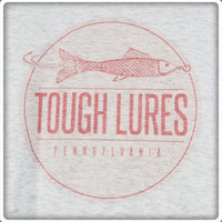 Pink Tough Lures Logo Light Granite T-Shirt