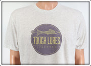 Purple & Yellow Tough Lures Logo Light Granite T-Shirt