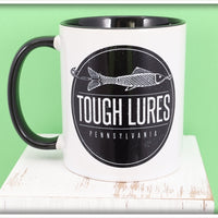 Black Tough Lures Logo Black Handle Mug