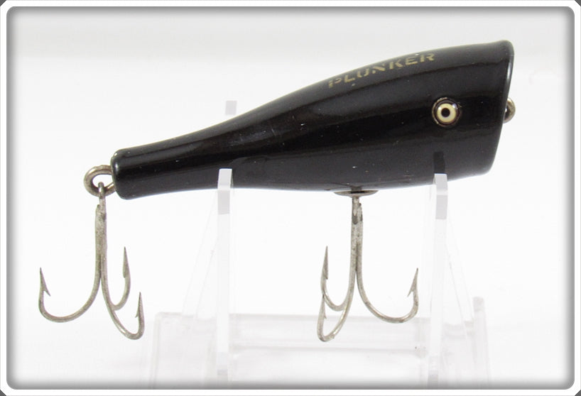 Vintage Creek Chub Solid Black Plunker Lure 3213