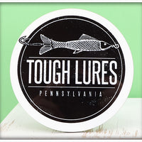 Black Tough Lures Logo Round Coaster