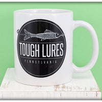 Black Tough Lures Logo White Mug