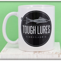 Black Tough Lures Logo White Mug