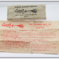 The Edgren Mfg Co Edgren Spinning Minnow Empty Lure Box & Paper