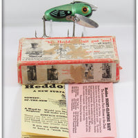 Vintage Heddon Glow Worm Crazy Crawler Lure In Box 2120 GW