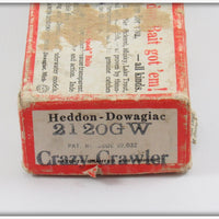 Heddon Glow Worm Crazy Crawler In Box 2120 GW