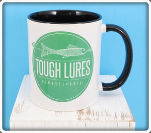 Green Tough Lures Logo Black Handle Mug