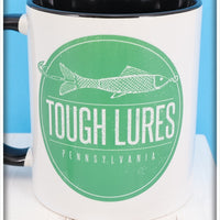 Green Tough Lures Logo Black Handle Mug