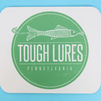 Green Tough Lures Logo Mouse Pad