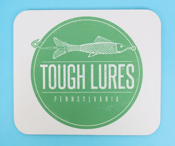 Green Tough Lures Logo Mouse Pad