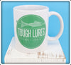 Green Tough Lures Logo White Mug