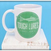 Green Tough Lures Logo White Mug