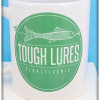 Green Tough Lures Logo White Mug