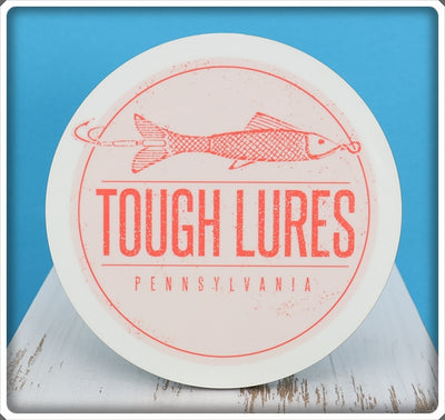 Pink Tough Lures Logo Round Coaster