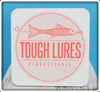 Pink Tough Lures Logo Square Coaster