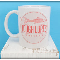 Pink Tough Lures Logo White Mug