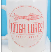 Pink Tough Lures Logo White Mug