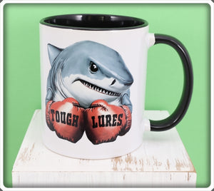 Tough Lures Boxing Shark Black Handle Mug