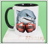 Tough Lures Boxing Shark Black Handle Mug