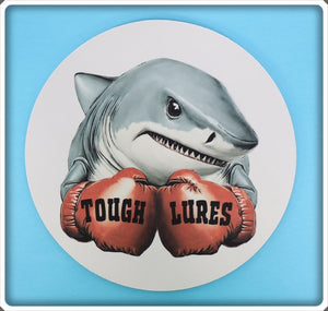 Tough Lures Boxing Shark Round Mouse Pad