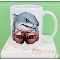 Tough Lures Boxing Shark White Mug