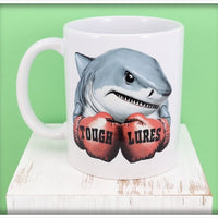 Tough Lures Boxing Shark White Mug