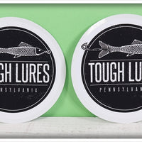 Black Tough Lures Logo Sticker Pair