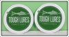 Green Tough Lures Logo Sticker Pair