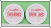 Pink Tough Lures Logo Sticker Pair