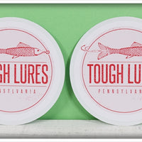 Pink Tough Lures Logo Sticker Pair