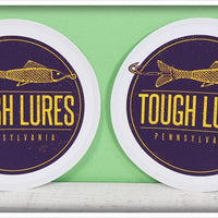 Purple & Black Tough Lures Logo Sticker Pair