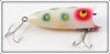 Vintage Buckeye Bait Corp Blue & Yellow Spotted Mad Minno Topper Lure