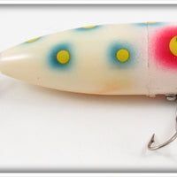 Vintage Buckeye Bait Corp Blue & Yellow Spotted Mad Minno Topper Lure