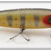 Vintage Fred Arbogast Perch Two Hook Musky Jitterbug Lure