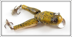 Vintage Paw Paw Yellow Splatter Wotta Frog Lure