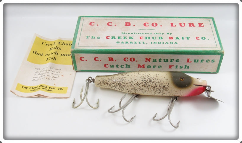 Creek Chub Silver Flash Striper Pikie In End Label Box 6918