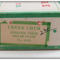 Creek Chub Silver Flash Striper Pikie In End Label Box 6918