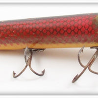 Vintage Heddon Red Scale Vamp 7509H Lure